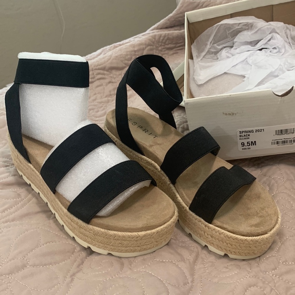 Slip on platform sandal